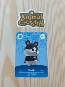 Marlo #437 Animal Crossing Amiibo Card Authentic Series 5 MINT NEVER SCANNED - Picture 1 of 2