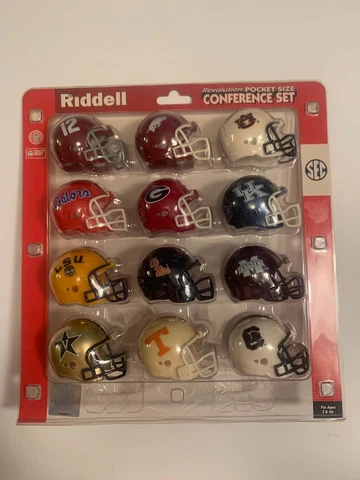 2009 SEC CONFERENCE SET Riddell Revolution Pocket Size Helmets Cover
