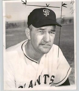 SAN FRANCISCO Giants BASEBALL Krug LARRY JANSEN Vintage 1968 Pressefoto - Bild 1 von 2