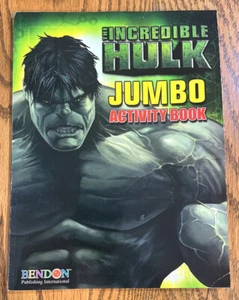 The Incredible Hulk Jumbo Activity Book -Bendon Publishing - Foto 1 di 3