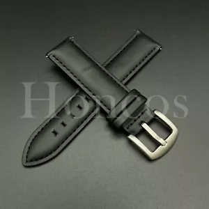 18 20 22 mm Satin Echtleder Uhrenband Armband Schnellspanner passt für Movado - Bild 1 von 5