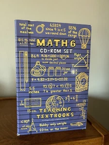 Teaching Textbooks Math 6 CDs and Answer Booklet Complete Set 4 CDs Self Grading - Picture 1 of 4