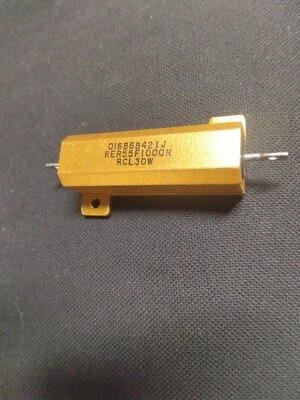 Resistencia de alimentación de aluminio Vishay Dale RER55F1000R RCL30W Foto 1 de 3