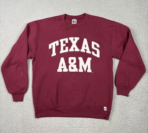 Vintage Texas A&M Aggies Sweater Mens Large Maroon NCAA College Basketball 90s - Picture 1 of 16