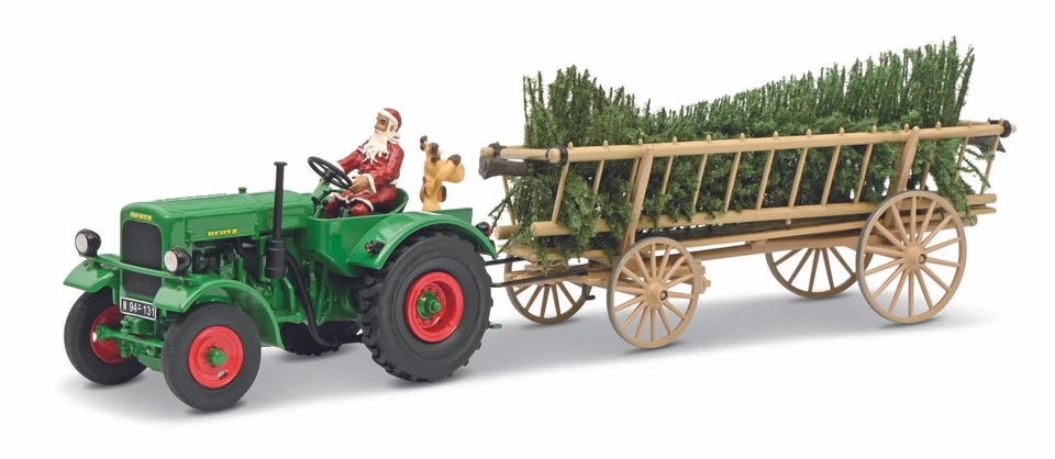 Tractor Schuco 450782300 1:32 edición Navidad 2020 Deutz F3 con remolque Foto 1 de 1
