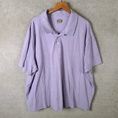 Foundry Shirt Mens 5XL Purple Polo Lavender Short Sleeve Casual Cotton - Image 1 of 4