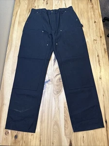 Carhartt Double Front Hose Herren 40x36 Duck Canvas Loose Original Fit B01 Schwarz - Bild 1 von 9