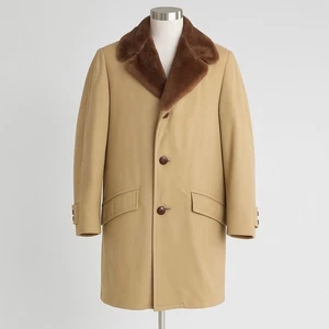 SIR PENDLETON Barn Coat Size 42 Camel Wool Overcoat Vintage 70s Western Rancher - Picture 1 of 13