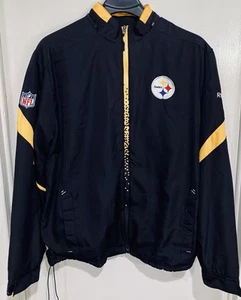 Reebok On Field Pittsburgh Steelers Trainingsjacke mit durchgehendem Reißverschluss Herren Medium NFL - Bild 1 von 6