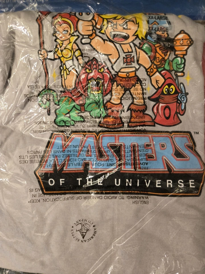 Camiseta Super7 Hot Topic Masters Of The Universe MOTU Adulto Tamanho XXL  - Imagem 1 de 1