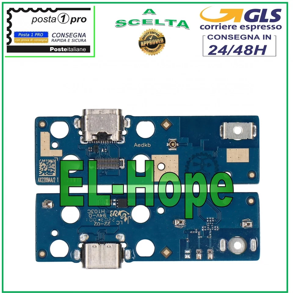 PER LENOVO CONNETTORE RICARICA LENOVO TAB M10 PLUS TB-X606F TB-X606X DOCK DI CARICA TYPE C