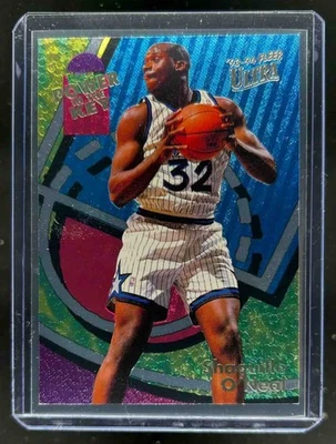 Fleer Ultra Shaquille O'Neal Power in the Key #7 Magic 1993-94 Foto 1 de 2