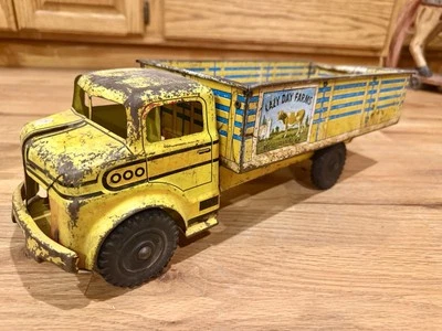 Оловянные шины MARX Lazy Day Farms Truck Some Rust хорошие сделано в США винтаж - Изображение 1 из 4