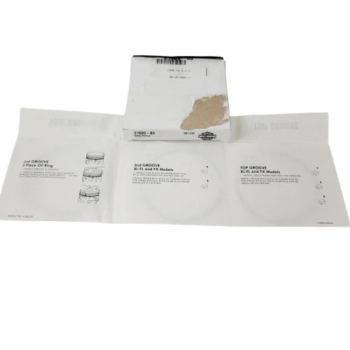 Novo Conjunto de Anéis de Pistão Cabeça de Pá Fl Harley-Davidson 1941-1984 Fabricante de Equipamento Original 21920-83 - Imagem 1 de 4