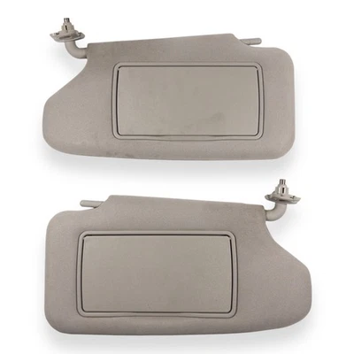 2008-2012 Nissan Altima 2 Door Coupe Driver & Passenger Side Sun Visor Pair Gray - Image 1 of 4