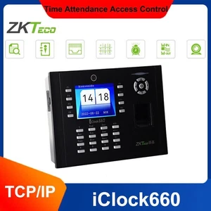 ZKTeco iClock660 Fingerabdruck Zeiterfassung Terminal 3,5 Zoll Bildschirm Zeit Uhr - Bild 1 von 14