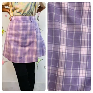 Vintage 90s Y2K Plaid Tartan Mini Skirt Hot Topic Grunge Emo Schoolgirl Skirt M - Picture 1 of 8