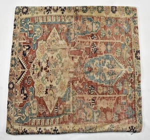 Funda de almohada de terciopelo con estampado de basilia Pottery Barn 22x22 COMO ESTÁ MUESTRA - LEER - defectos - Imagen 1 de 12