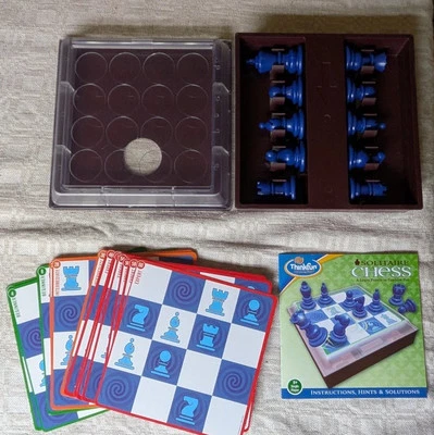 Thinkfun Solitaire Chess Mind-Capturing Logic Game 60 Challenges Complete - Image 1 of 4