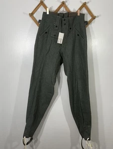 WWII German Wool Trousers Cosplay Reproduction New 32x34 - Picture 1 of 14