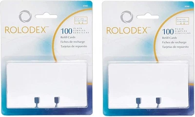 ROL67558 - Rolodex Plain Unruled Refill Card (2-Pack 2-Pack
