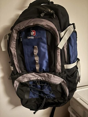 Wenger Swiss Gear - Azul Gris Negro - Mochila de camping al aire libre para senderismo 22”x13” Foto 1 de 2