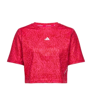 Adidas Techfit Training Damen bedruckt kurzes Oberteil Größe 12 - Bild 1 von 3