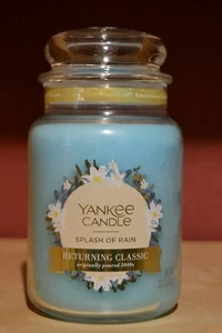Yankee Candle Housewarmer Duftkerze SPLASH OF RAIN 623g MADE IN USA - Picture 1 of 1