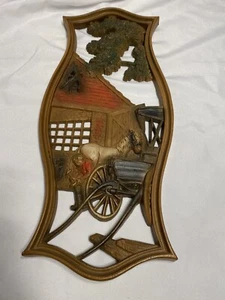 Decoración colgante de pared Burwood Products Co EE. UU. Establo de caballos - Imagen 1 de 4