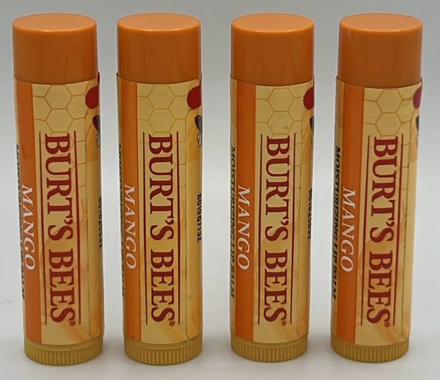 7x Burt's Bees Moisturizing Lip Balm Mango 0.15 Oz