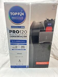 NEW Top Fin Pro120 5-stage Canister Aquarium Filter 100, 120 Gallons Wireless