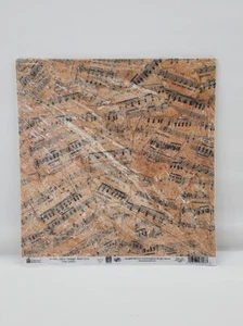 Vellum Junk Journal Scrapbook Paper Music Score Vintage Style 12"x12" 25 Sheets - Picture 1 of 4