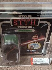 2010 Star Wars Vintage Collect DARTH SIDIOUS VC12 Fett Offer FOIL LOGO  AFA 8.0