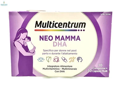 MULTICENTRUM NEO MAMMA DHA 30+30 Per post parto e durante l'allattamento - Immagine 1 di 2