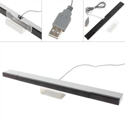 New Wired Sensor Bar with USB Cable Fit for Nintendo Wii/Wii U Console UK Store - Image 1 of 4