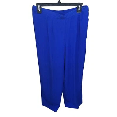 Norton McNaughton Womens Size L Blue Solid Trouser Pants - Image 1 of 4