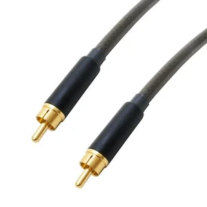 Low Noise Gold Plated RCA to RCA Phono Audio Lead. Premium Shielded Cable 1m, 3m - Picture 1 of 2
