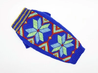 Embroidered Dog sweater Chihuahua Yorkie sweater Knit dog clothes - Image 1 of 4