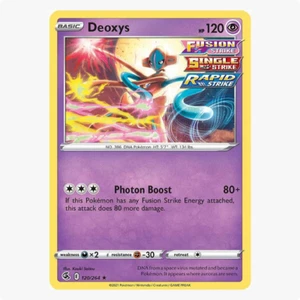 Deoxys 120/264 Fusion Strike Pokemon TCG Holo Rare - Picture 1 of 2