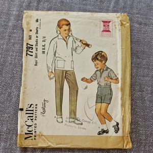 Vintage Boys Leisure Wear Sewing Pattern Mccalls 7797 Age 8 Sweatshirt  pattern - Picture 1 of 11