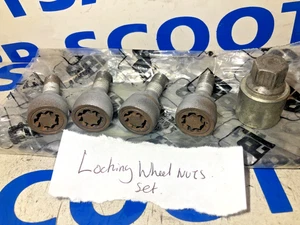 SAAB 9-3 93 9-5 95 Locking Wheel Nut Bolts & Matching Key 32025807 Fits 2003-10 - Picture 1 of 3