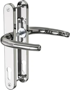 Bwintech 1 Set Polished Chrome UPVC Door Handle Set Stainless Steels 304, 92mm - Picture 1 of 7