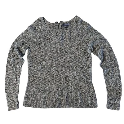 Suéter American Eagle Para Mujer Grande Grueso Tejido Trasero Top Cremallera Foto 1 de 4