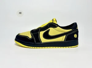 Nike Air Jordan 1 Retro Low OG Q54 Quai 54 Black Tour Yellow UK Size 9 EUR 44 - Bild 1 von 24