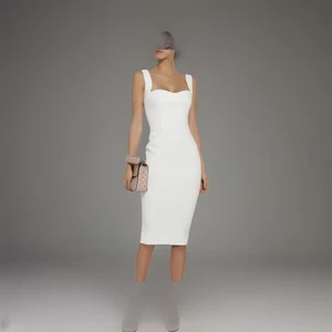 victoria beckham Kleid US6 Creme Weiß Glitzer Kleid Party - Bild 1 von 5