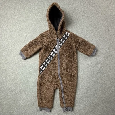 Body Chewbacca de una pieza marrón Baby Gap Star Wars Jersey 6-12 meses Chewie Foto 1 de 4