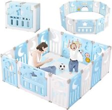 18 Panel Large Baby Playpens Foldable Kids Fence Gate Safety Activity Center Toy
