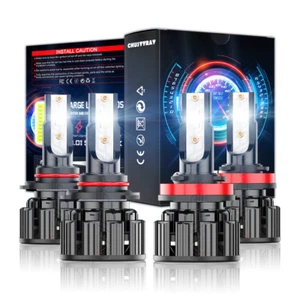 Para 2010 2011 2012 2013 MAZDA 3 - 4X 6000K LED Faros Bombillas Kit de haz alto bajo - Imagen 1 de 12