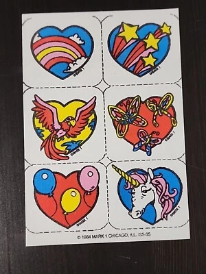 Parches Scratch N Sniff Mark 1 Vintage 1984 - Corazones Foto 1 de 4