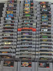 SNESG - Super Nintendo SNES Video Games (MAKE YOUR OWN BUNDLE)(PICK YOUR GAMES) - Picture 1 of 761